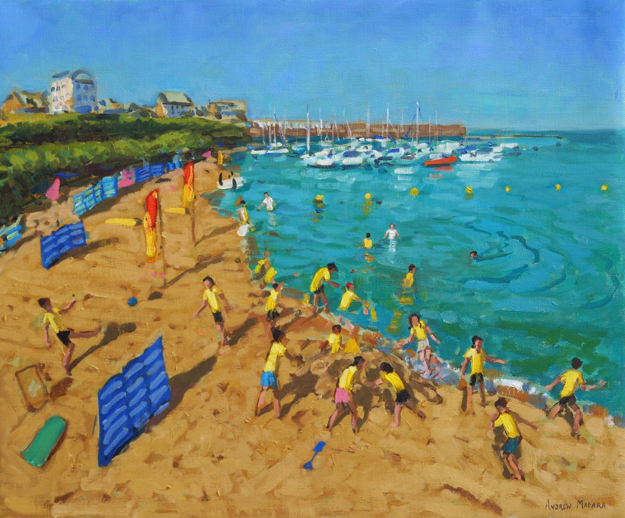 Skolutflykt, New Quay, Wales, 2013, av Andrew Macara