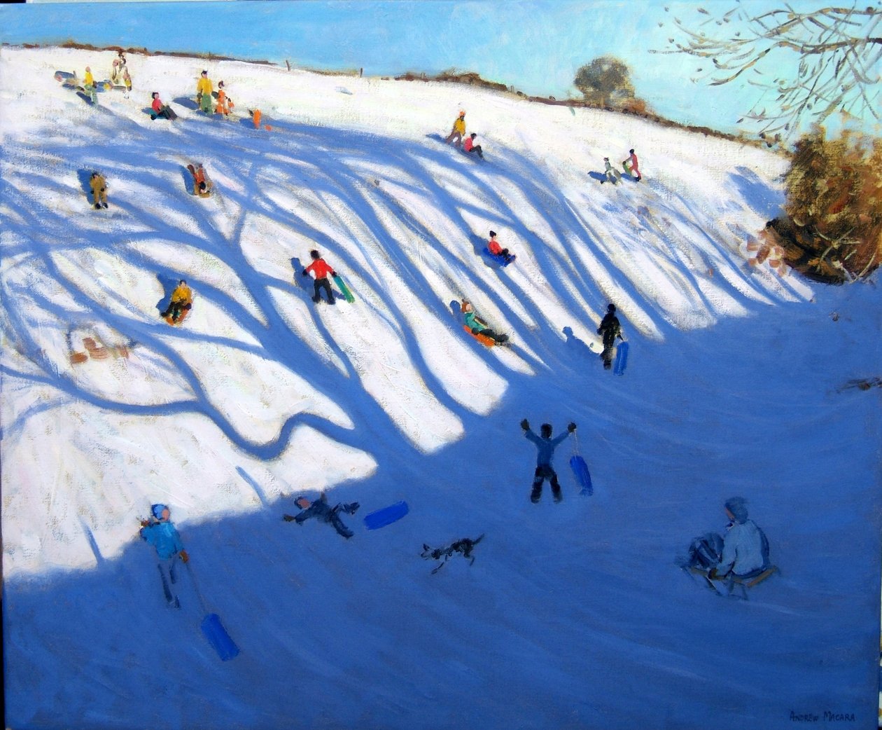 Skuggor på en kulle, Monyash av Andrew Macara
