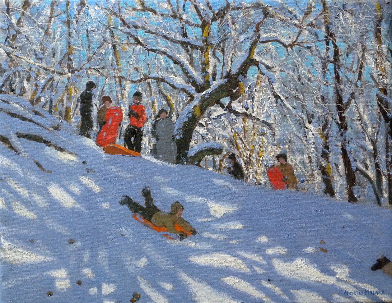 Pulka i Allestree Woods, 2011 av Andrew Macara