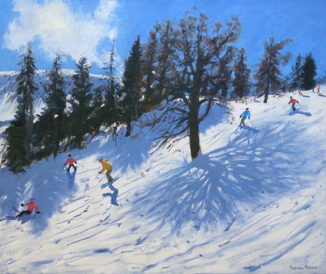 Vårskidåkare, Verbier, 2010 av Andrew Macara