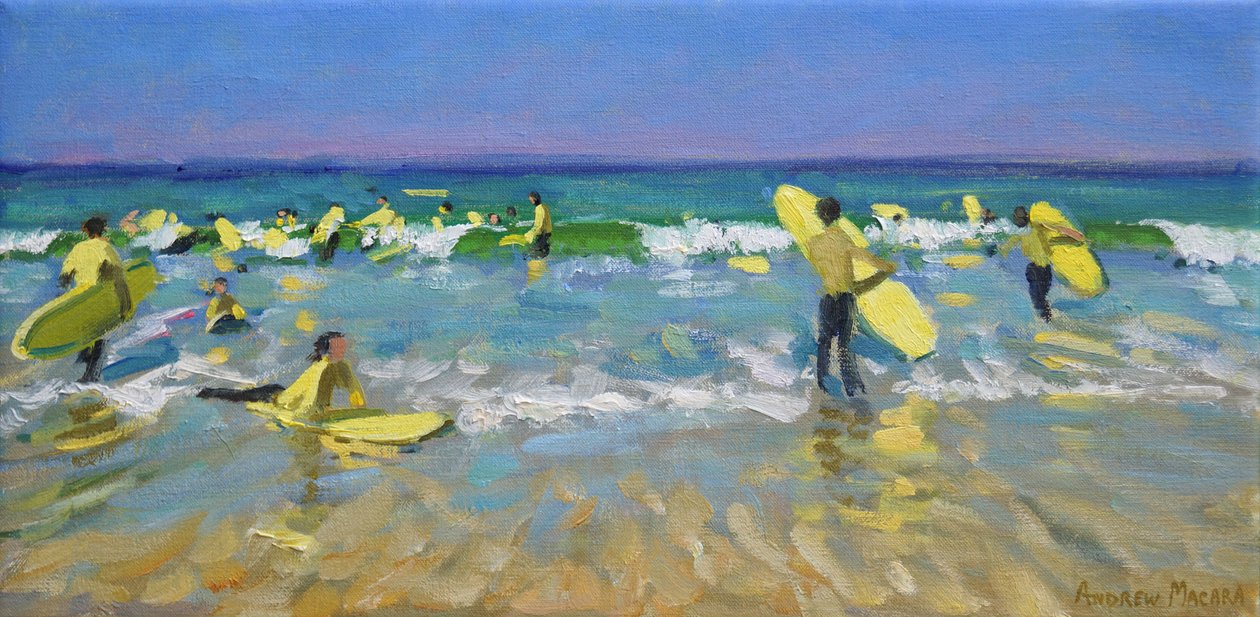 Surfskola i St. Ives av Andrew Macara
