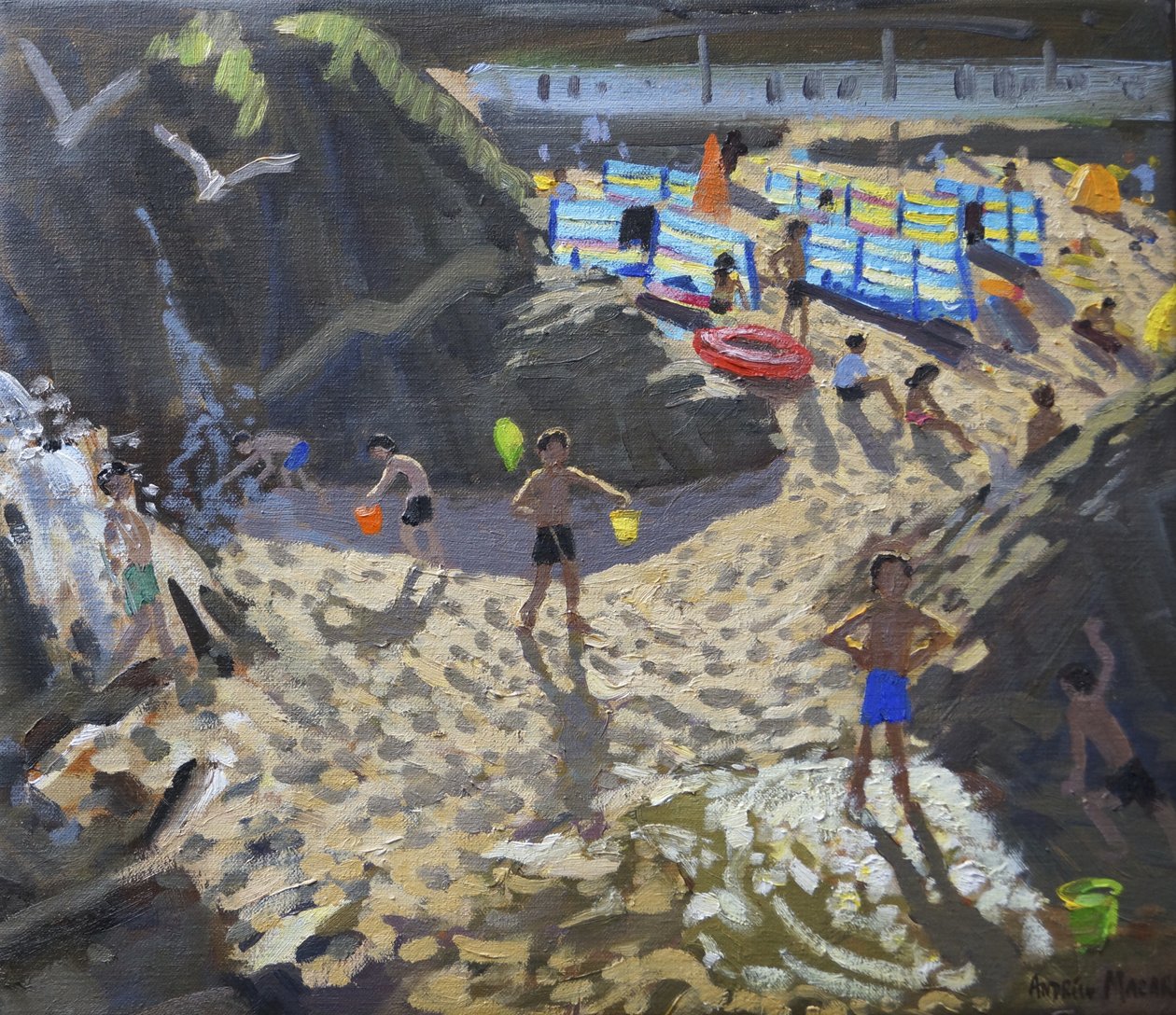 Vattenfall, Porthmeor-stranden, St Ives, av Andrew Macara