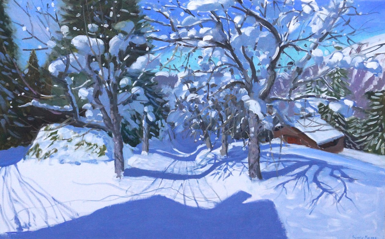 Winter Orchard,Morzine,2015, av Andrew Macara