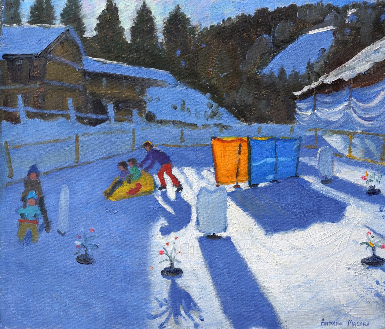 isbana för barn,Clusaz, 2014, av Andrew Macara