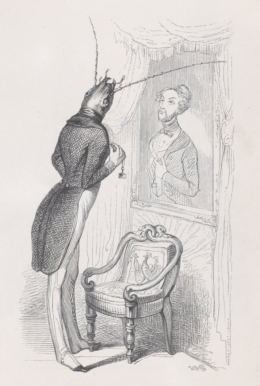 En mycket välställd insekts- och vacker dansare från Scener från det privata och offentliga..., ca. 1837-47. av Andrew Best Leloir