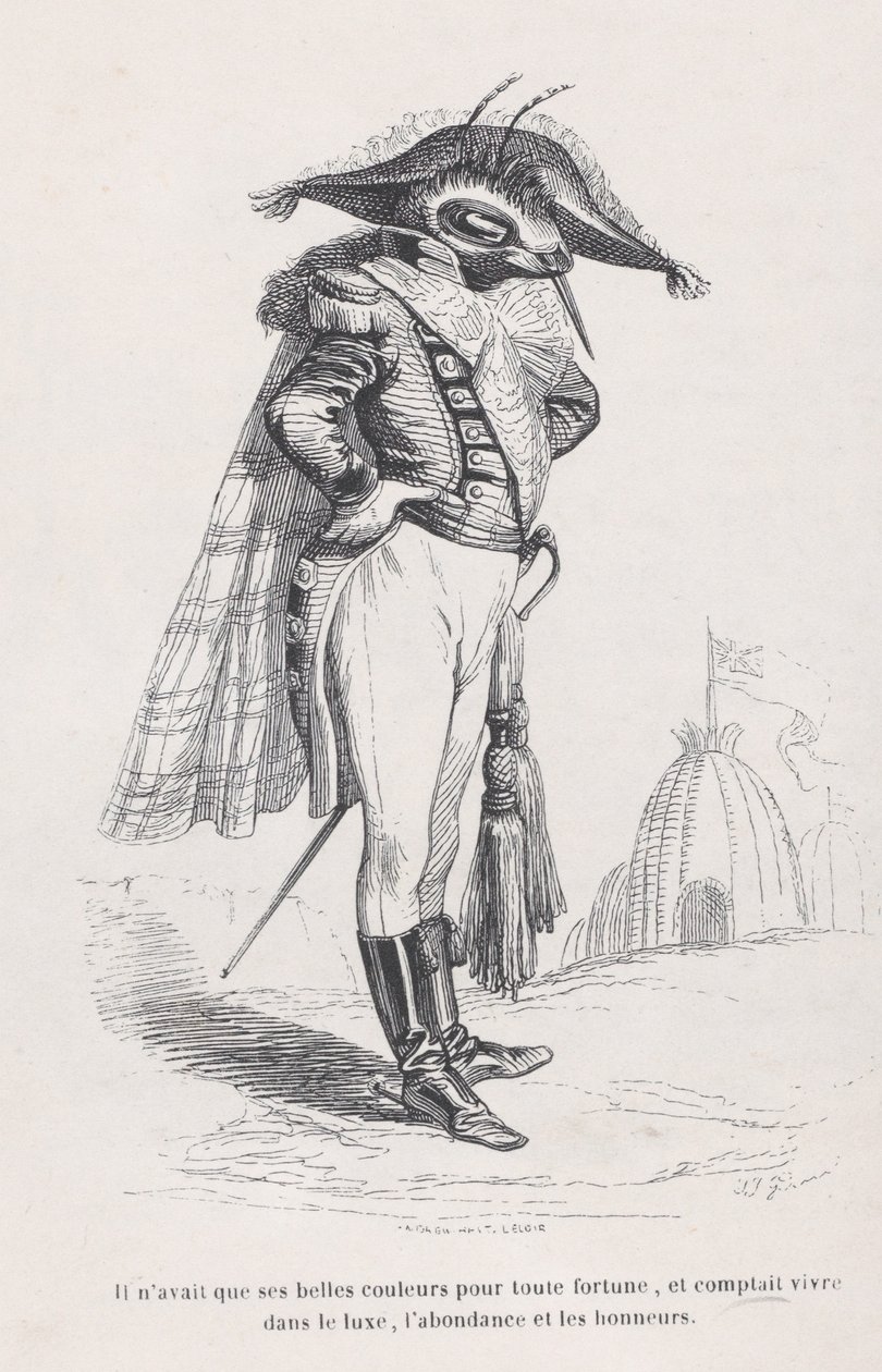 Han hade bara sina vackra färger... från Scener ur det privata och offentliga livet i..., ca. 1837-47. av Andrew Best Leloir