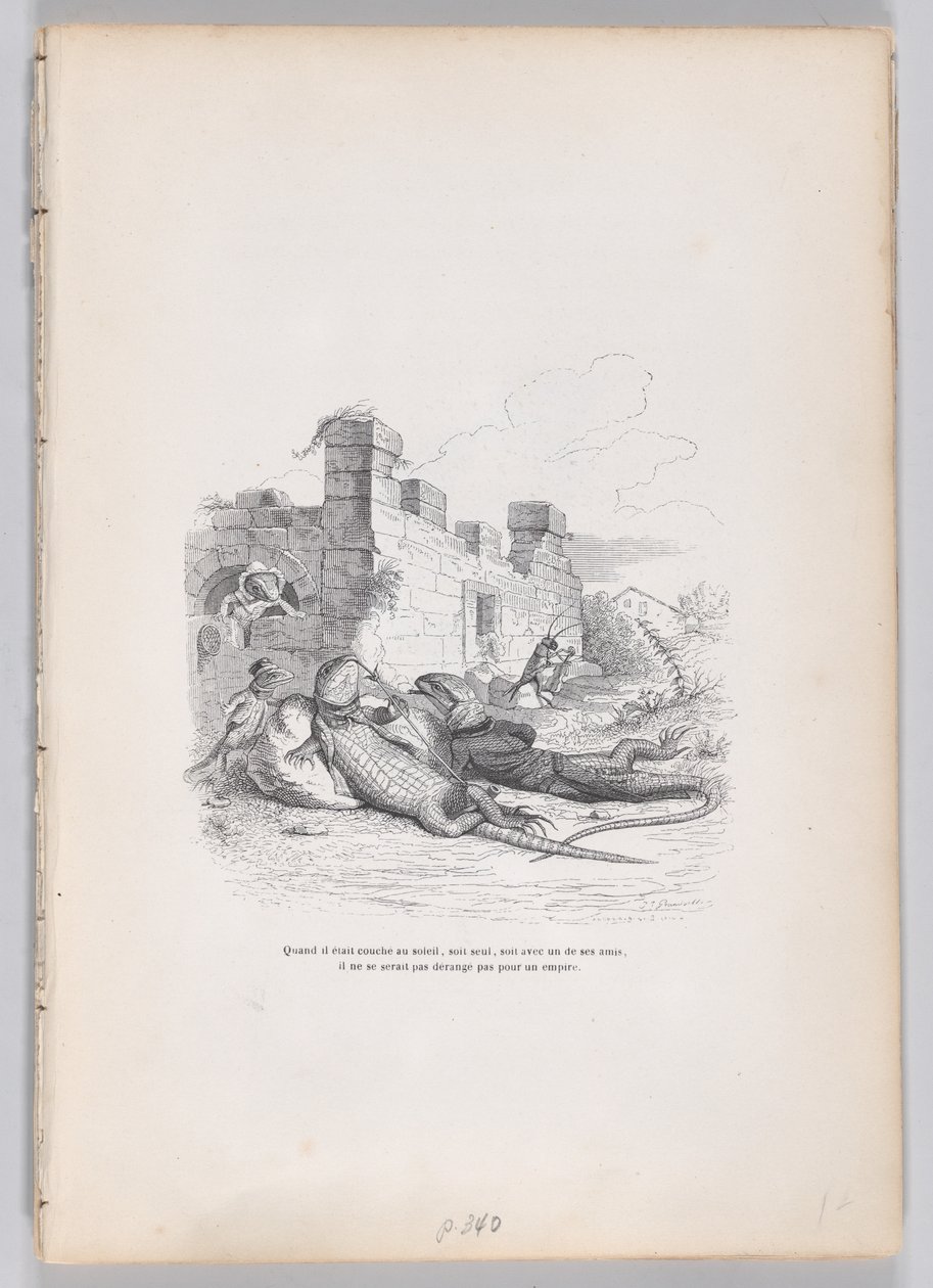 När han sov i solen... från Scener ur det privata och offentliga livet i ..., ca. 1837-47. av Andrew Best Leloir