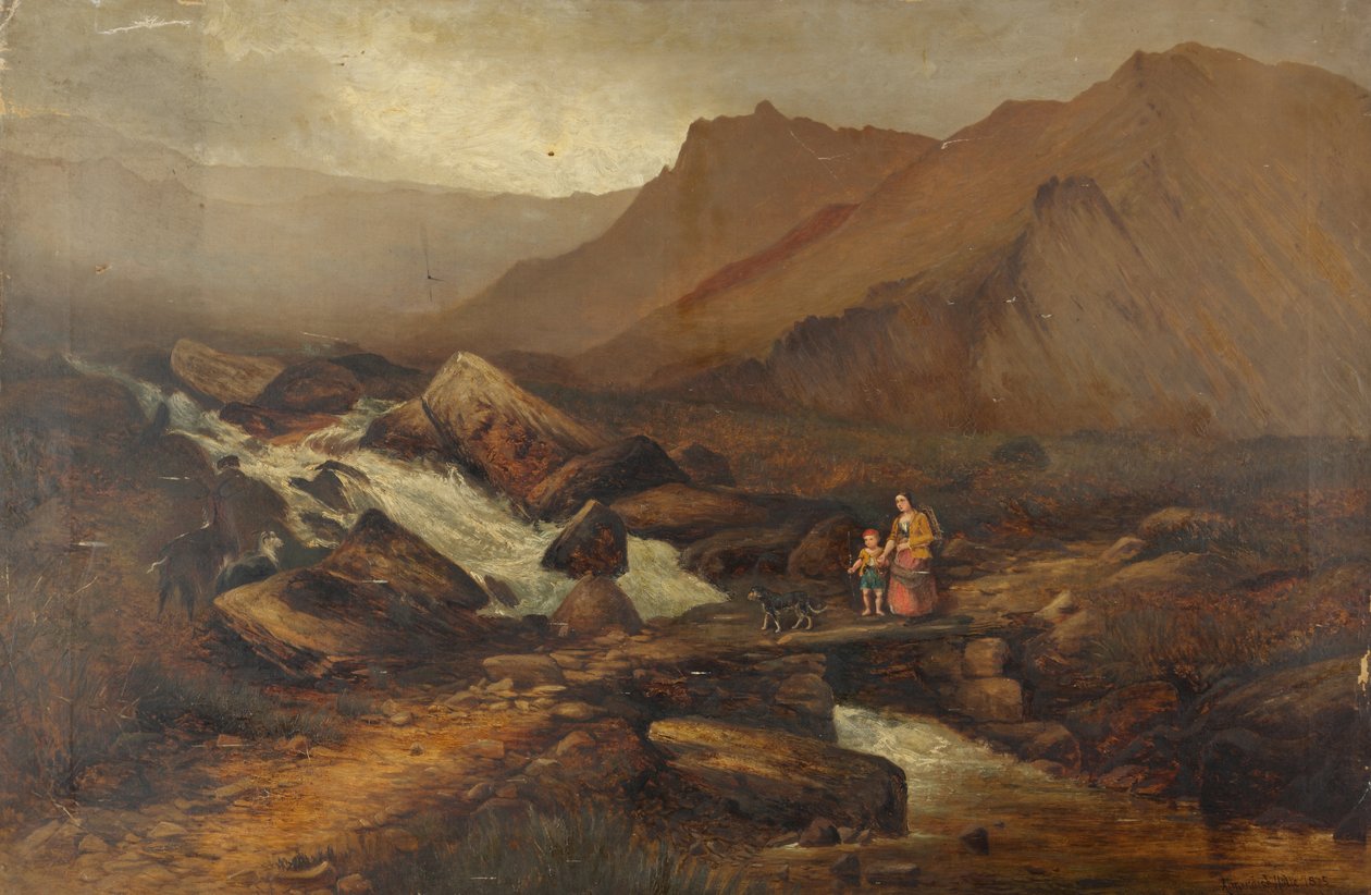Nära Idwal, Wales av Andrew Brandish Holte