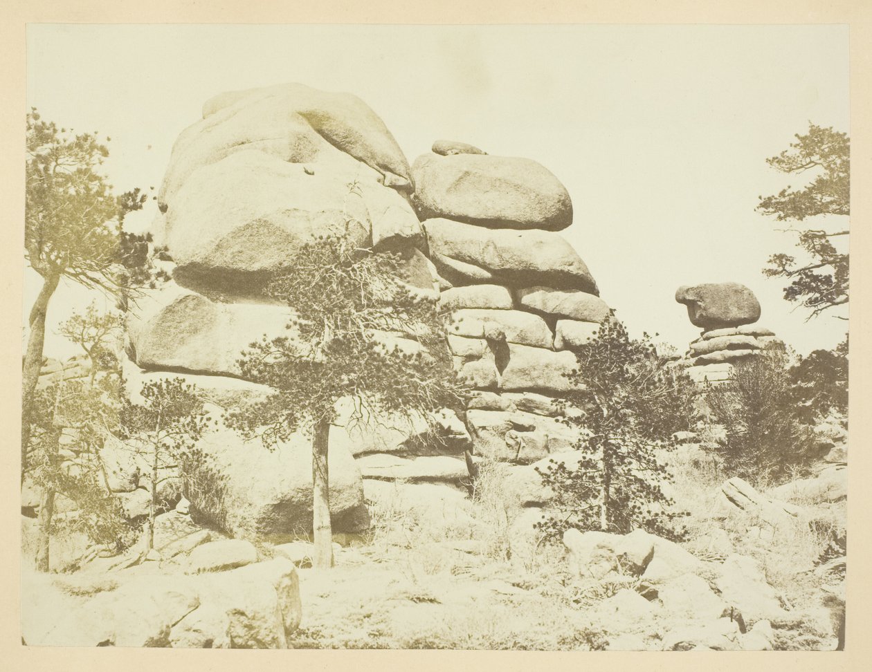 Granitklippan, Buford Station, Laramie Mountains av Andrew Joseph Russell