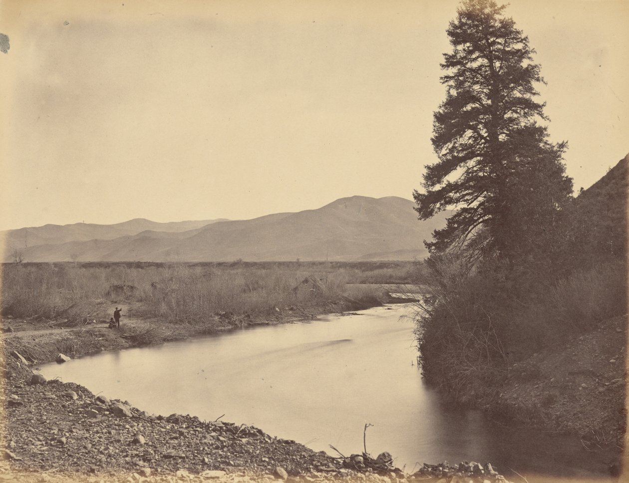Teckning 43. Weber Valley, från Willhelmina Pass,1869 (foto) av Andrew Joseph Russell