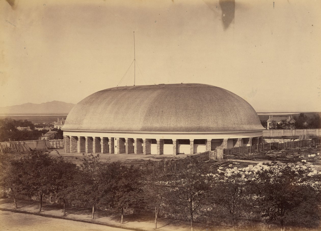 Plåt 50. Mormonernas stora tabernakel,1869 (foto) av Andrew Joseph Russell