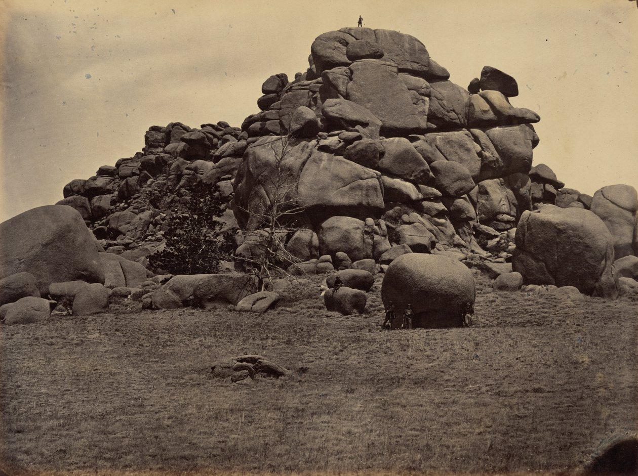 Plåt 6. Skull Rock,1869 (foto) av Andrew Joseph Russell