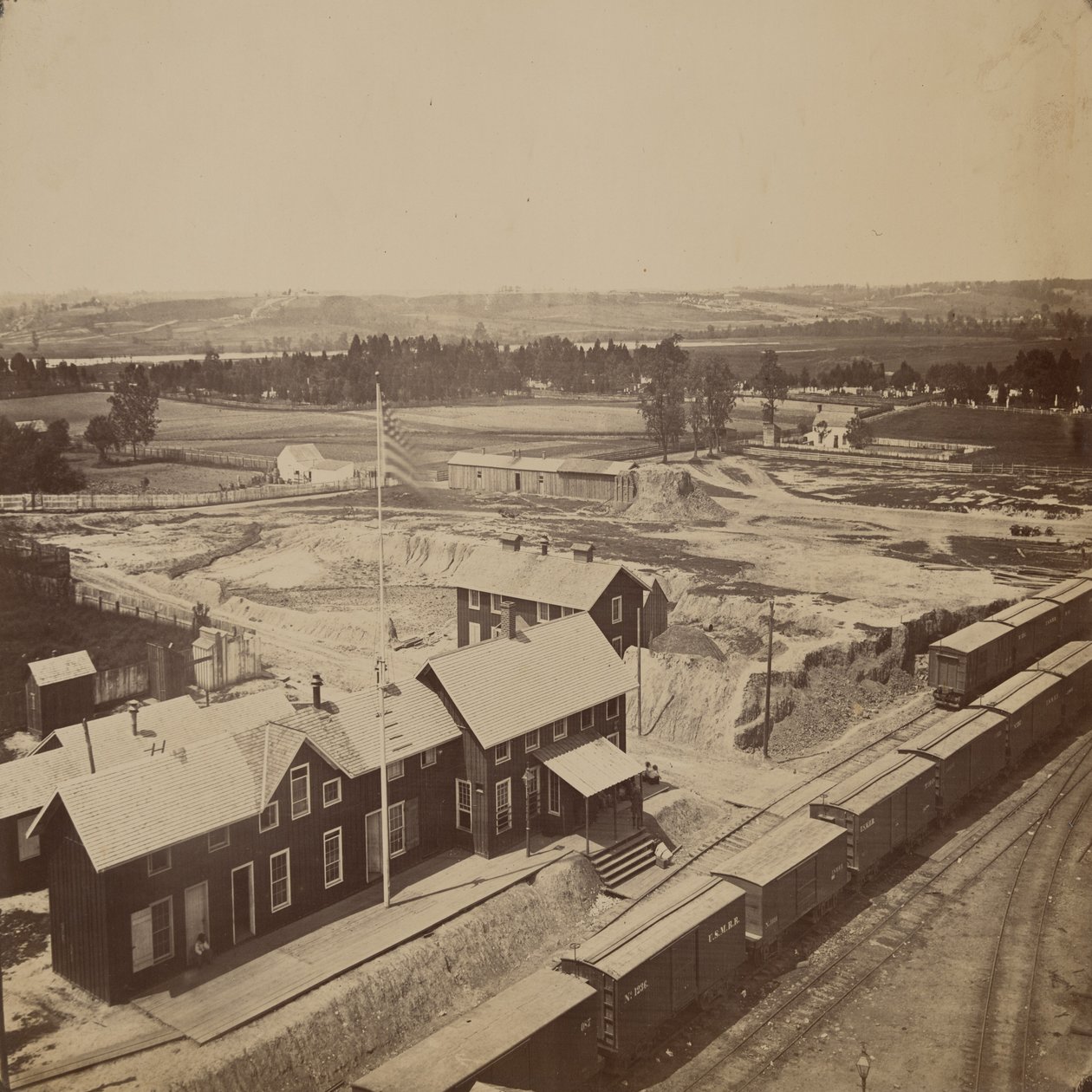 Järnvägsområde, Alexandria, Virginia av Andrew Joseph Russell