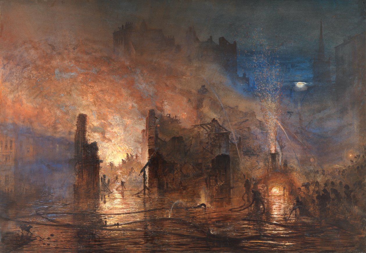 Branden i Clerkenwell, 28 juli 1876 av Andrew MacCallum