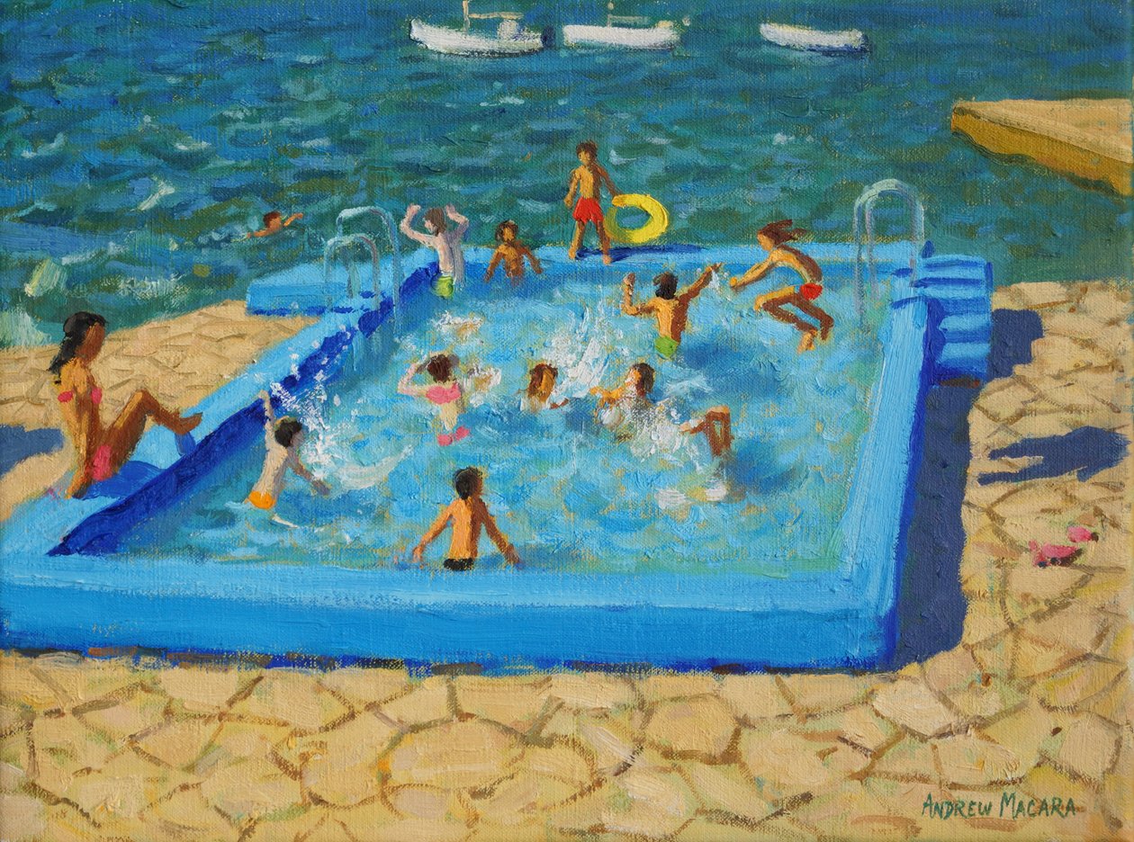 Blå pool, Vrsar, Kroatien, 2017, av Andrew Macara