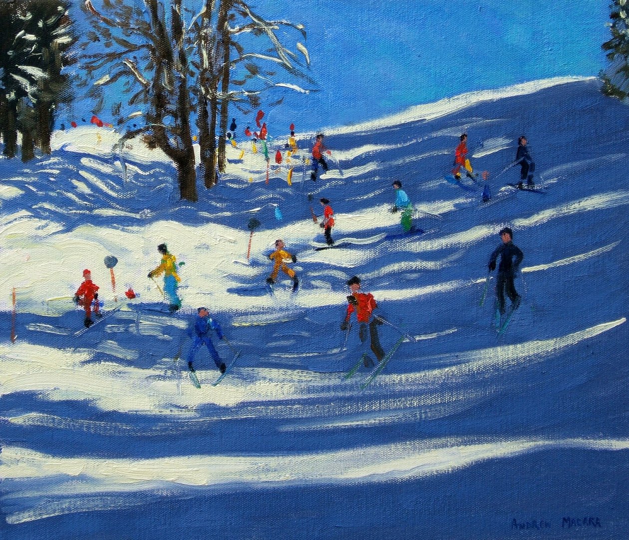 Blå skuggor, Morzine av Andrew Macara