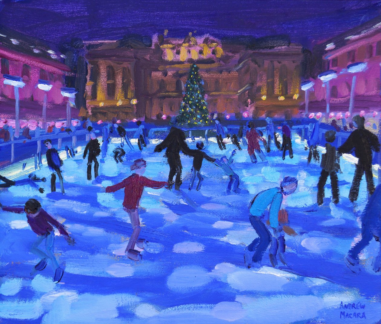 Kvällsåkare, Somerset House, 2015, av Andrew Macara