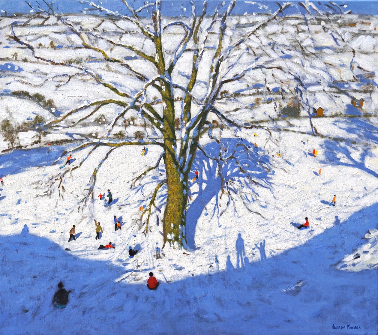 Hillside, Elton, nära Rowsley, Chatsworth, Derbyshire. (Omarbetad) 2017 av Andrew Macara