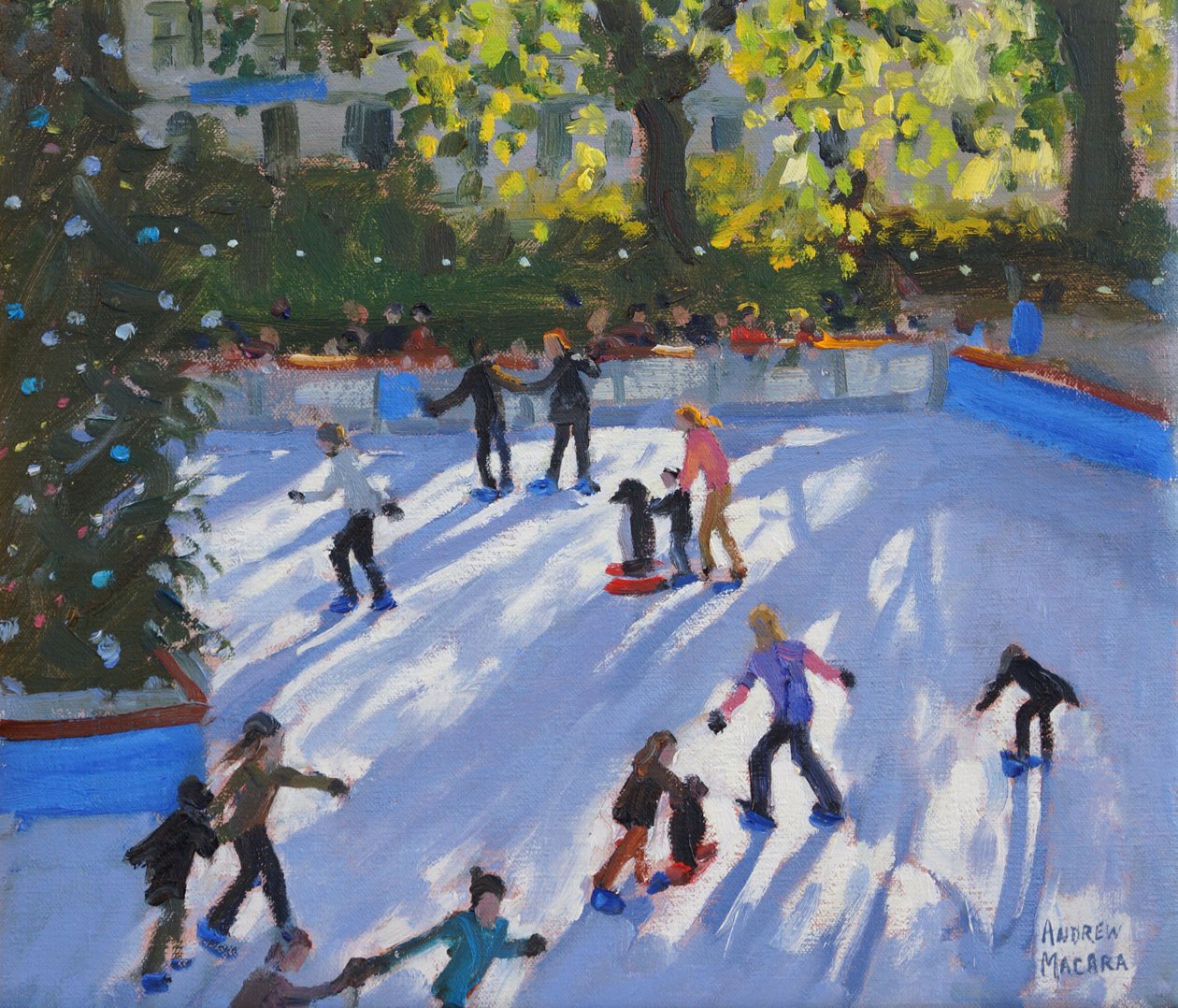 Skridskoåkning, Naturhistoriska museet, 2014 av Andrew Macara