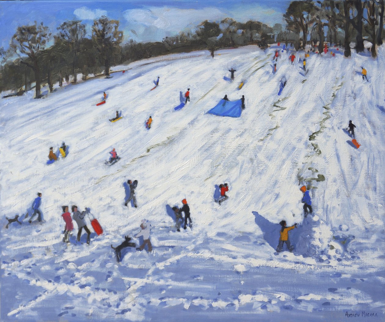 Stor snögubbe, Chatsworth, 2012, av Andrew Macara