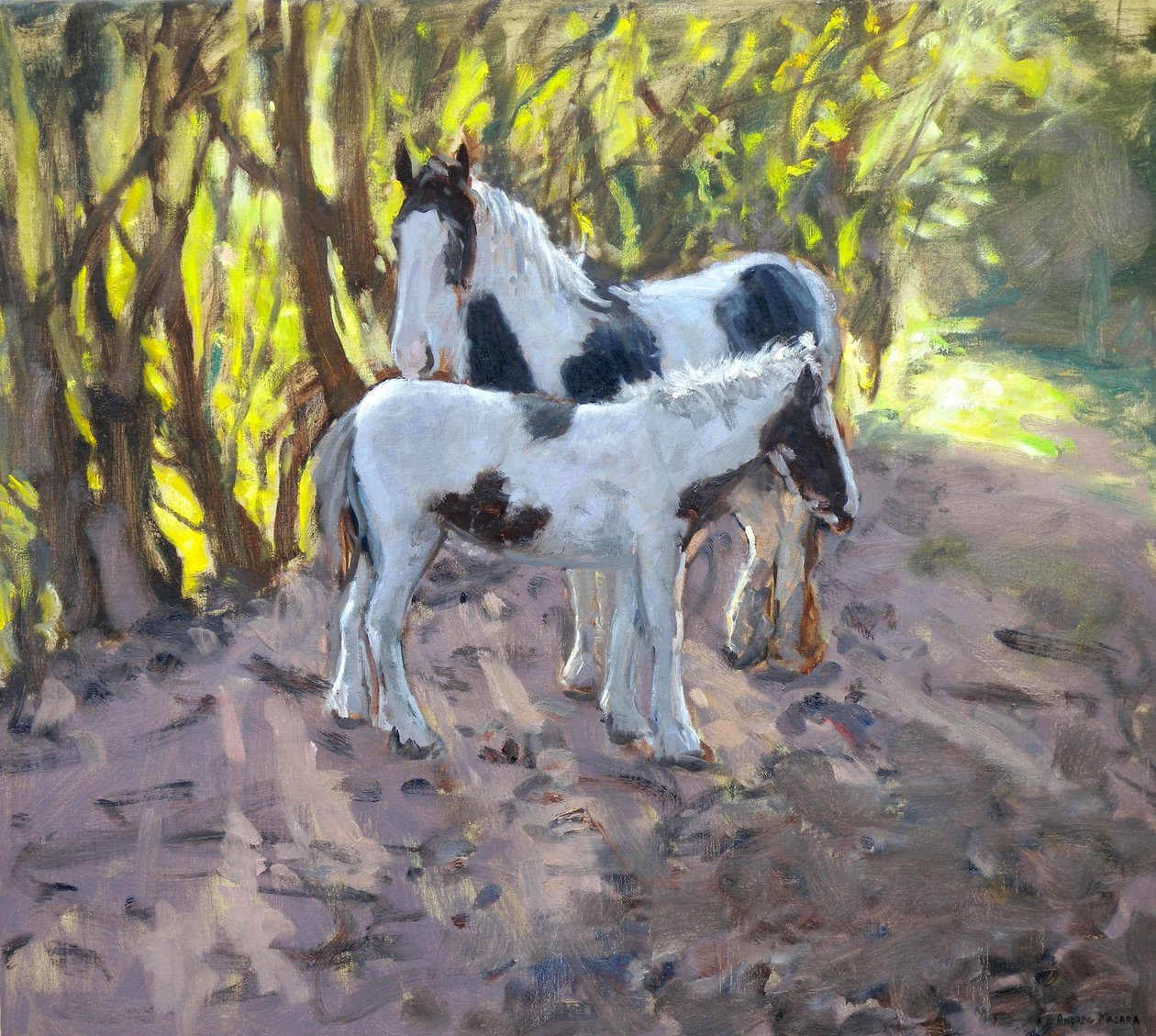 Sto och föl, 2011 (olja på duk) av Andrew Macara