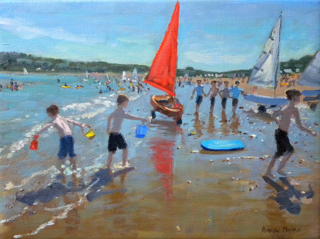 Red Sail, 2011 (olja på duk) av Andrew Macara