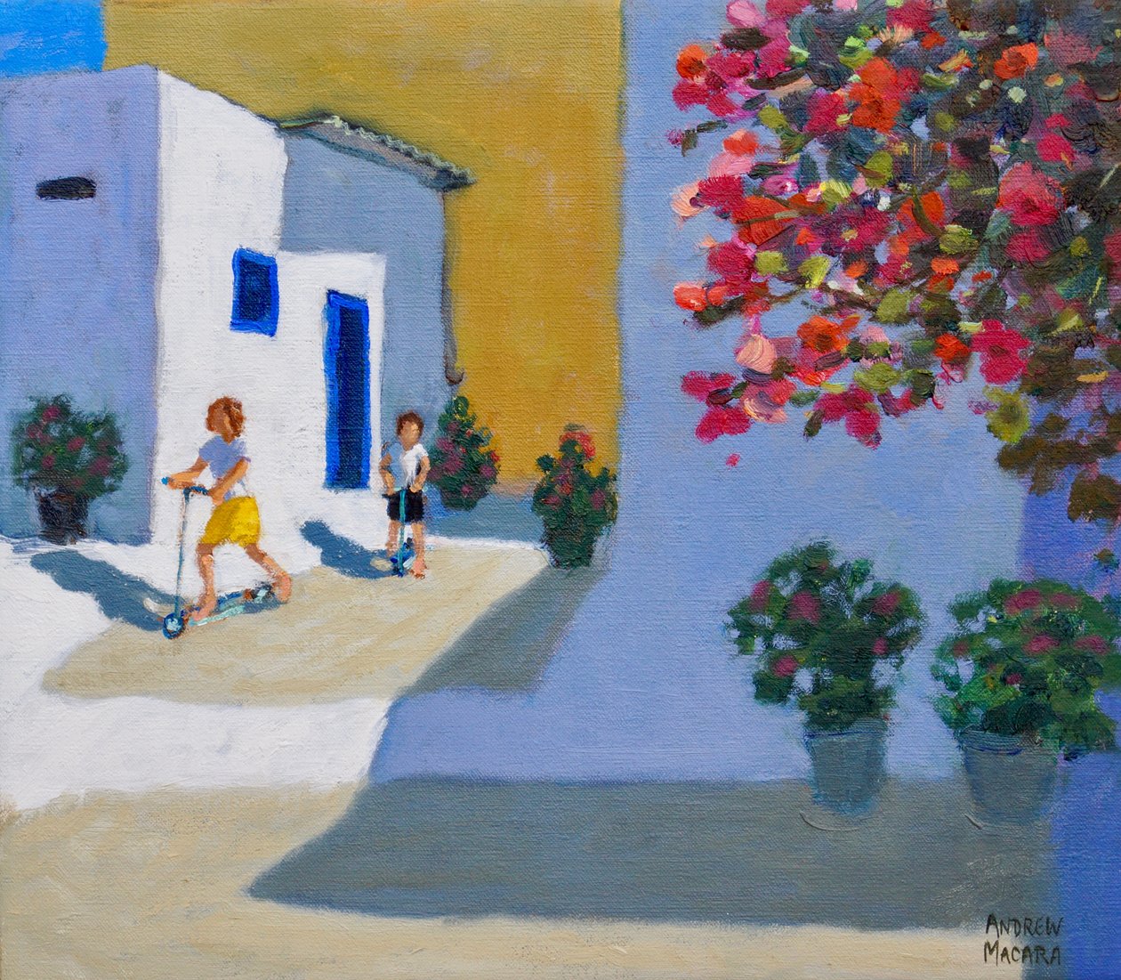 Scooter Kids, Symi, Grekiska öarna, 2018, av Andrew Macara