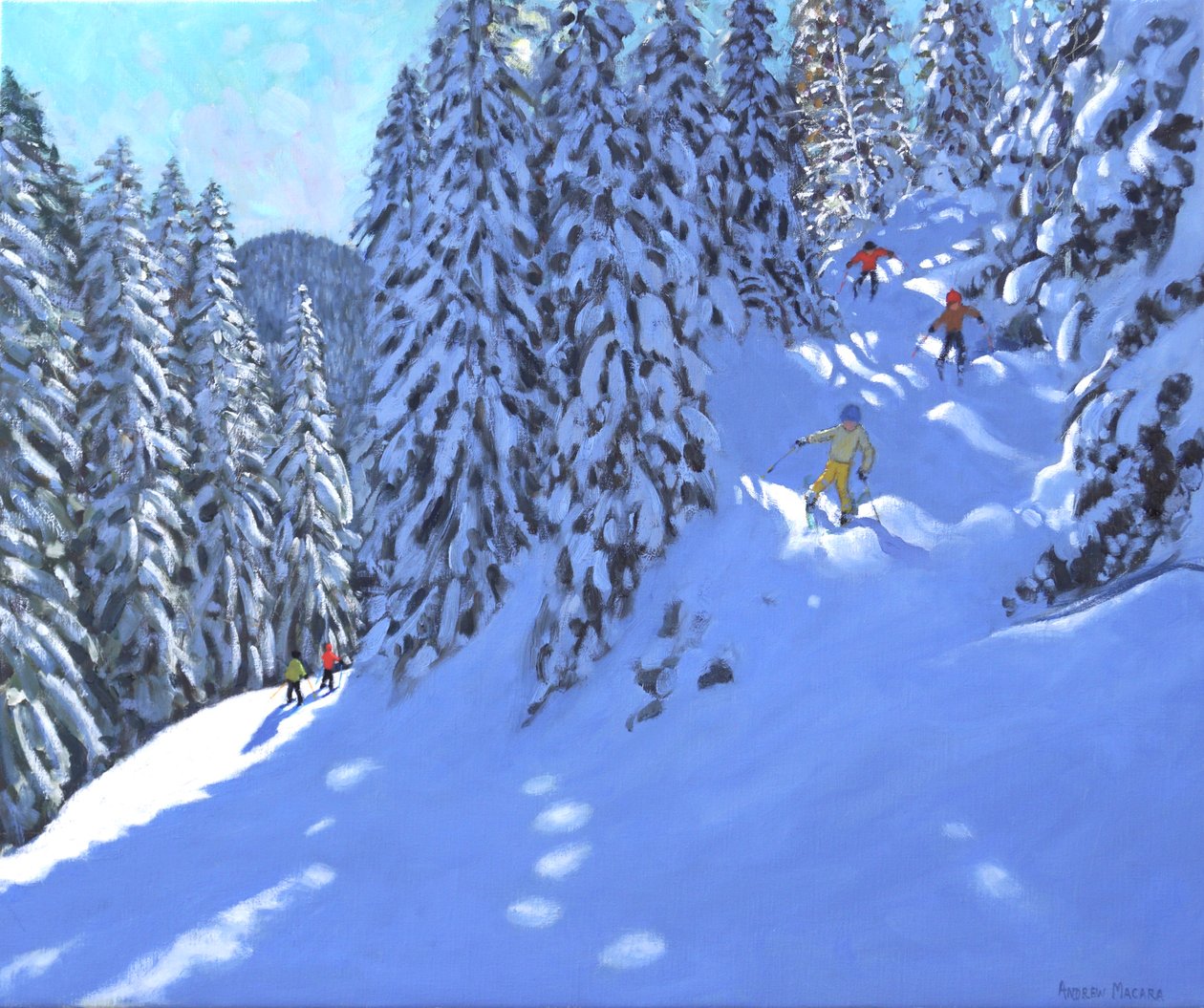 Fransk skidåkning, Morzine, 2020 av Andrew Macara