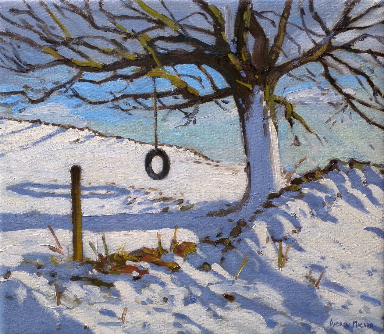 The Swing, 2011 (olja på duk) av Andrew Macara