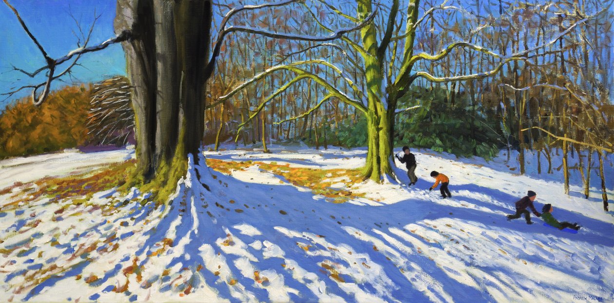 Top of Allestree Park, 2014 (olja på duk) av Andrew Macara