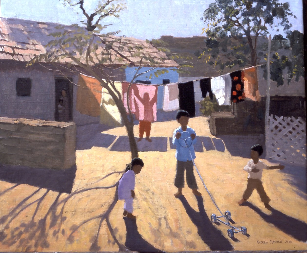 Leksaksbil, Gujarat, Indien (olja på duk) av Andrew Macara