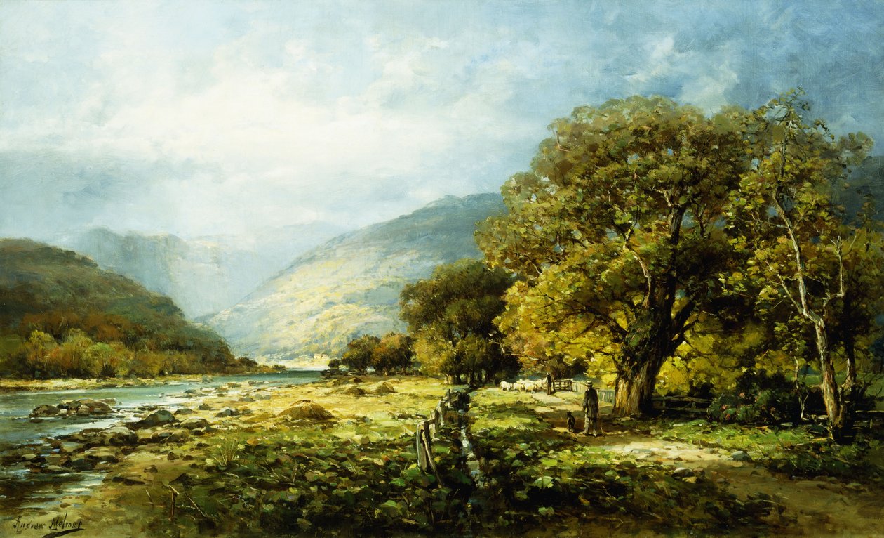En promenad längs floden, av Andrew Melrose