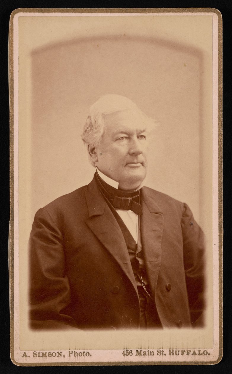 Porträtt av Millard Fillmore 1800-1874, före 1874. av Andrew Simson