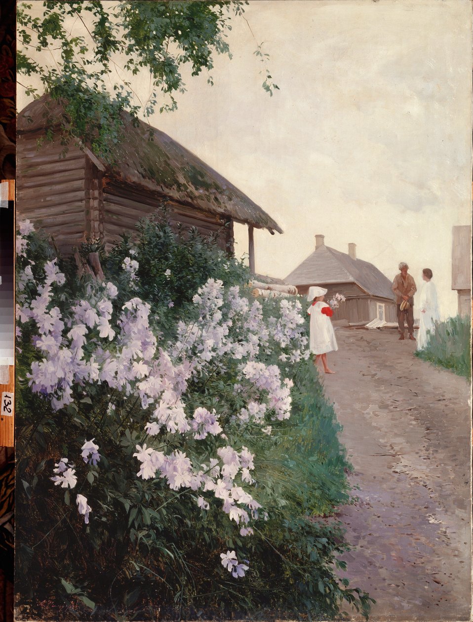 Ett hus på landet i Finland - Målning av Andrei Nikolayevich Shilder (1861-1919), olja på duk - rysk konst av Andrey Nikolayevich Shilder