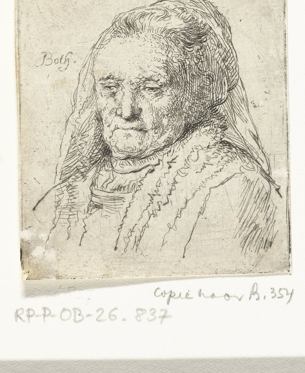 Porträttbyst av Rembrandts mamma av Andries Both