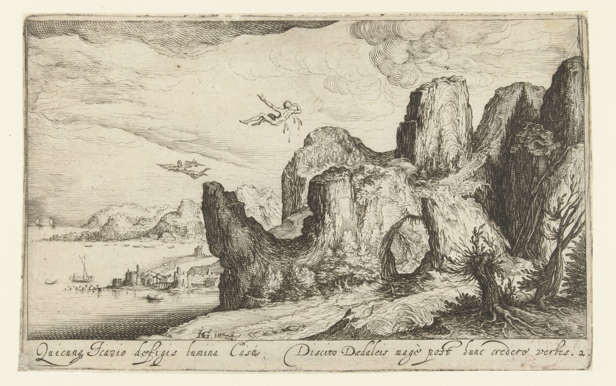 Landskap med Ikaros fall Landskap (serietitel) av Andries Jacobsz. Stock