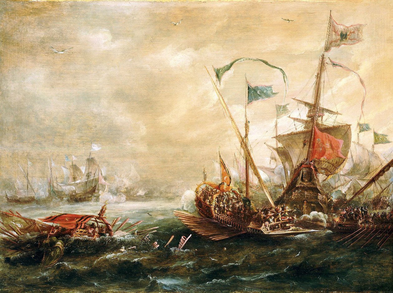 Spanskt engagemang med Barbarys pirater, första hälften av 1600-talet av Andries van Eertvelt