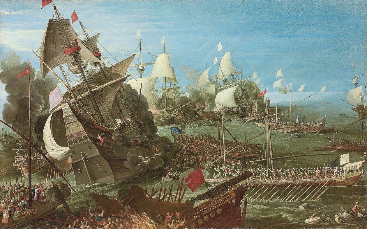 Slaget vid Lepanto, 1622 av Andries van Eertvelt