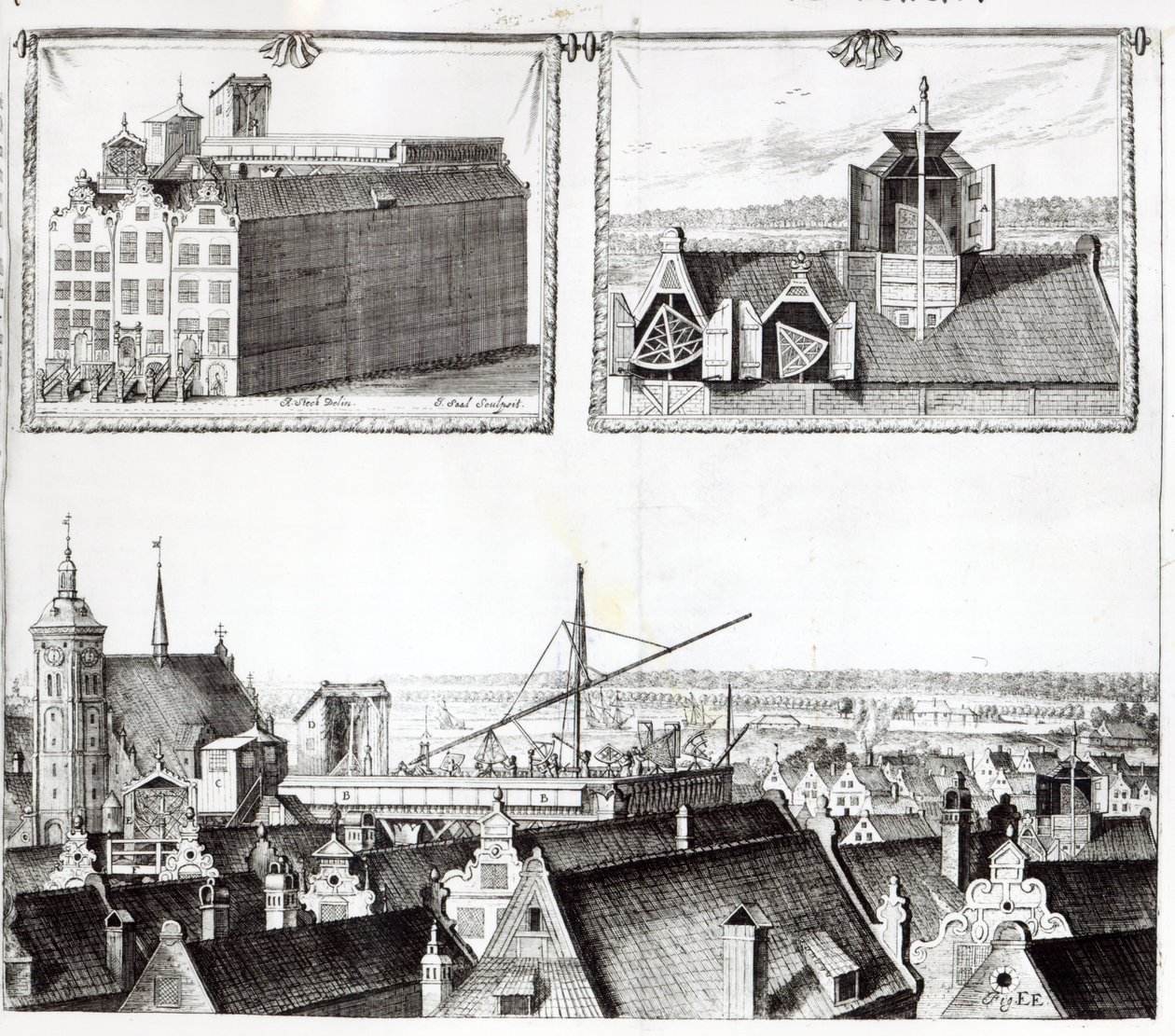 Sternenburg-observatoriet, illustration från 