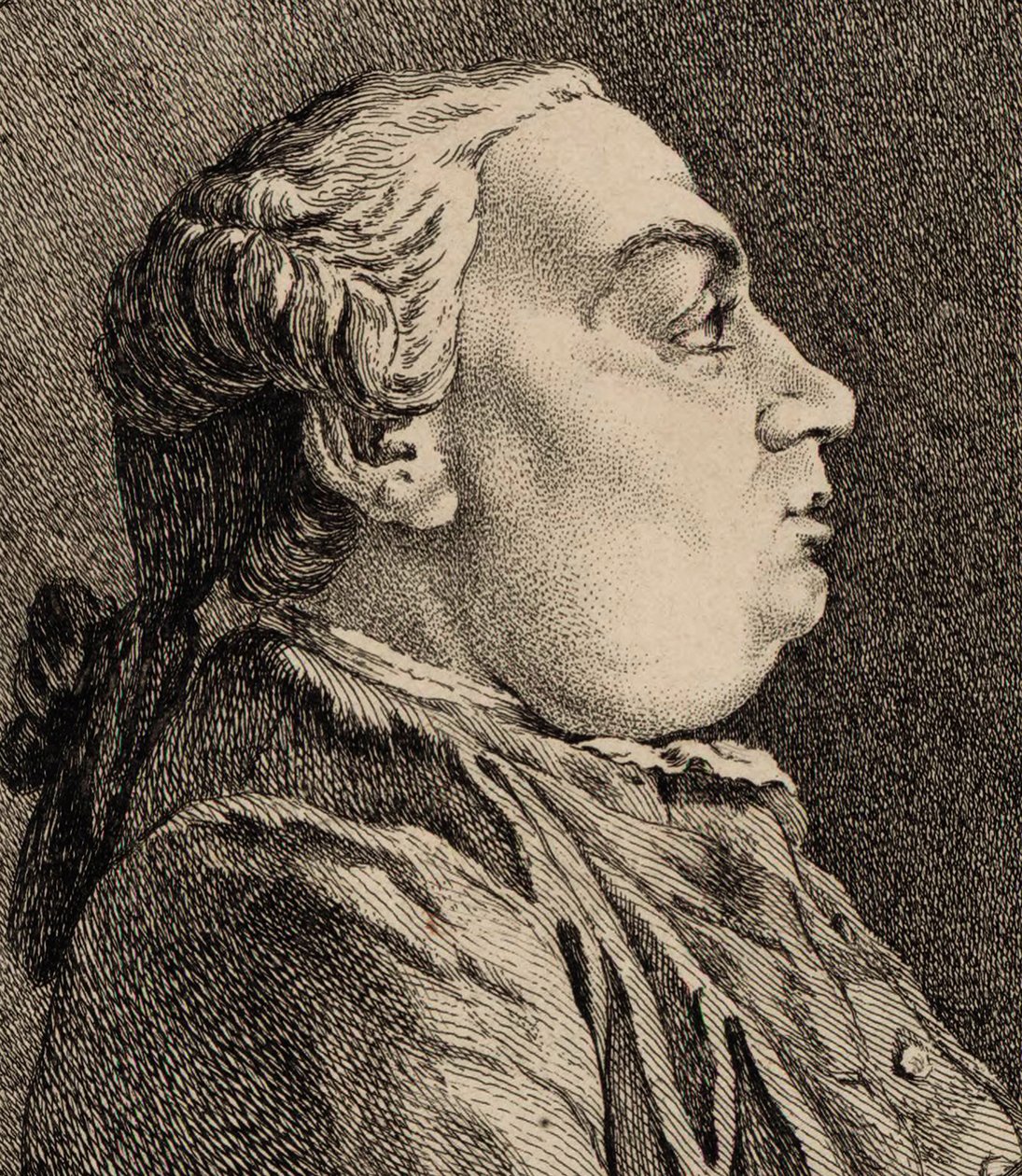 Porträtt av kompositören Niccolò Jommelli 1714-1774. av Ange Laurent de Lalive de Jully