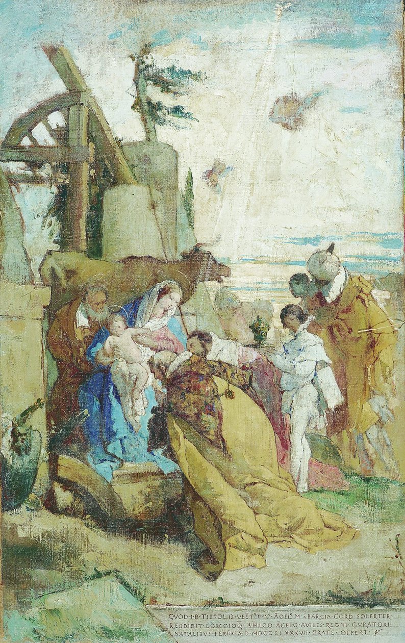 La adoracion de los Magos, de Tiepolo av Angel Maria Barcia de Pavon