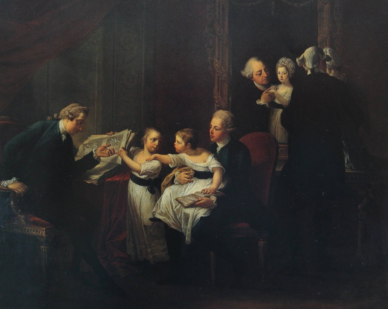 Townshend-familjen av Angelica Kauffmann