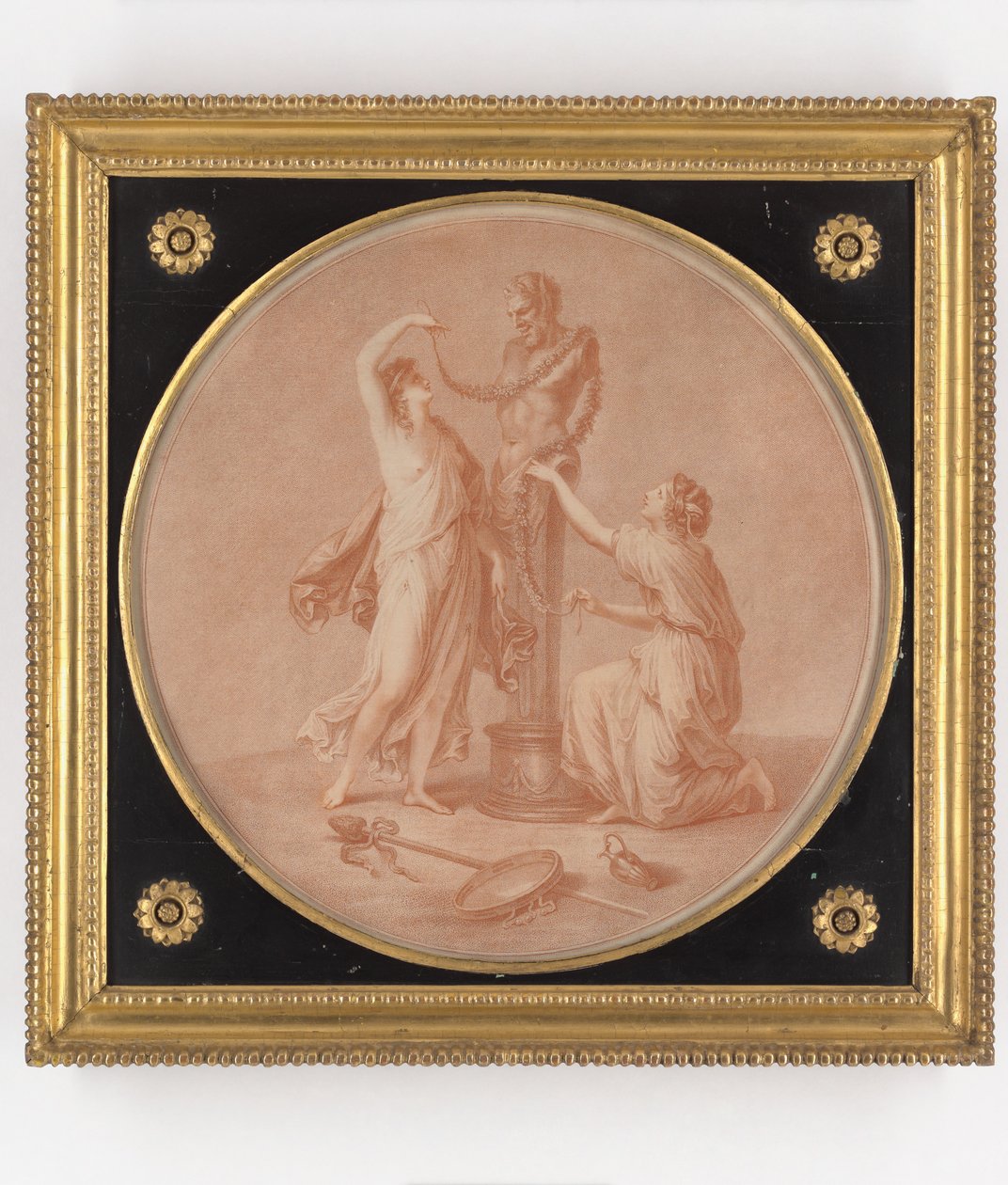 Ett offer för Pan, tryck av William Wynne Ryland, 1776 av Angelica Kauffmann