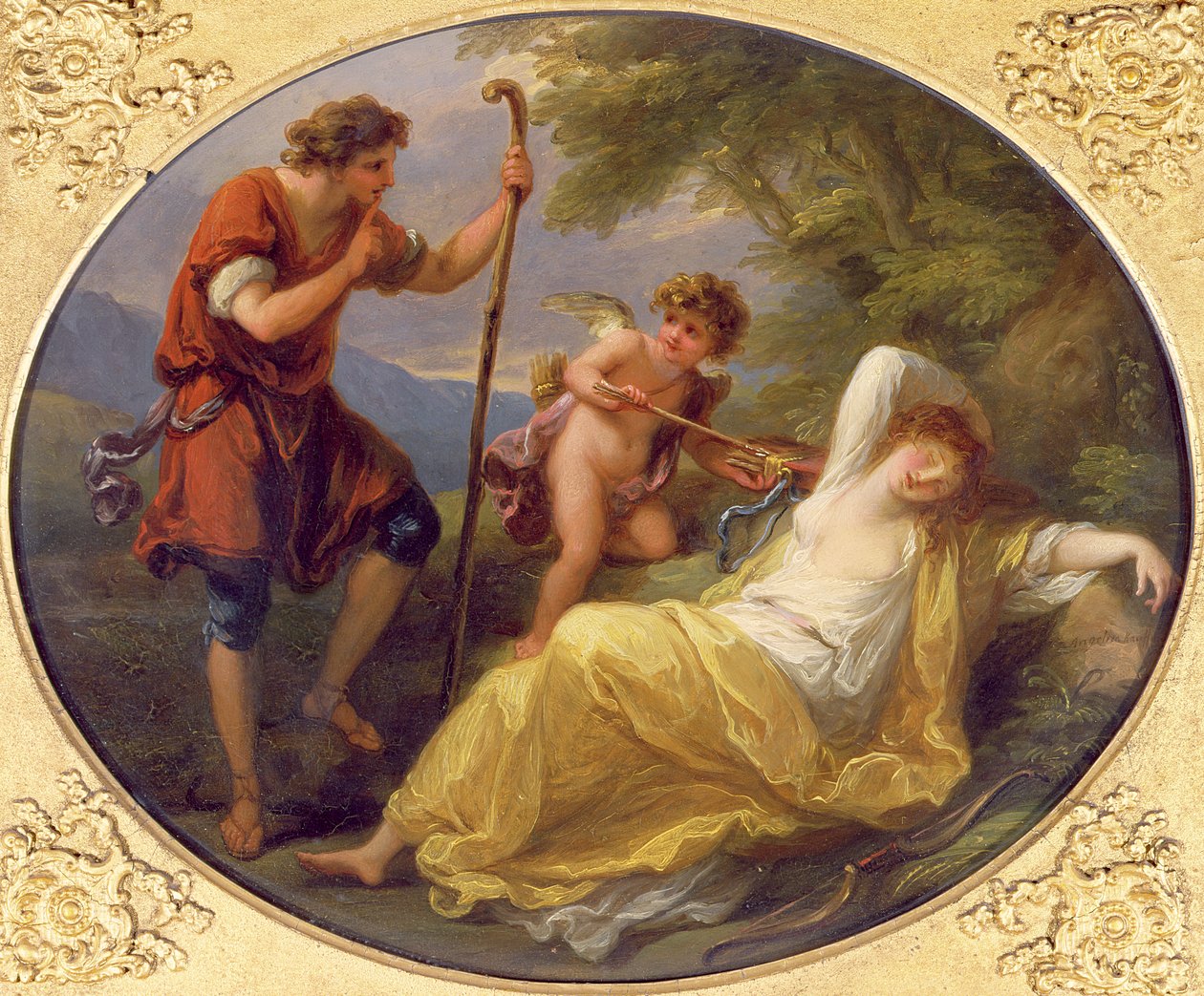 O se Nymph Moe na vaavaaia e se leoleo mamoe, 1780 (suau