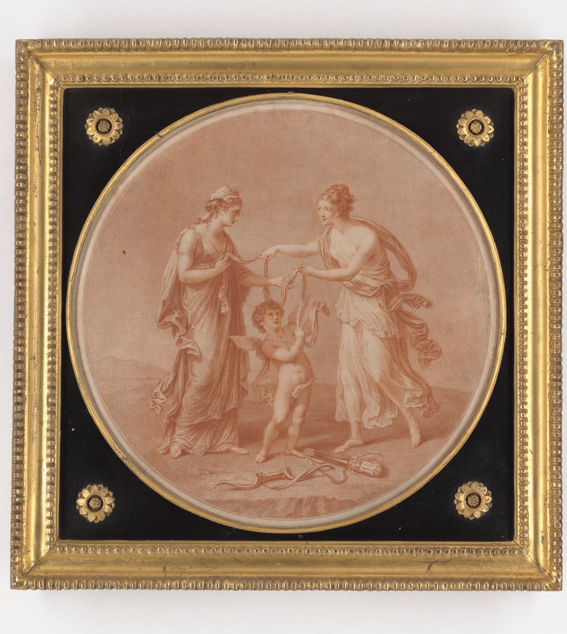 Juno, Venus och Amor, tryck gjord av William Wynne Ryland, 1777 (stippstick) av Angelica Kauffmann