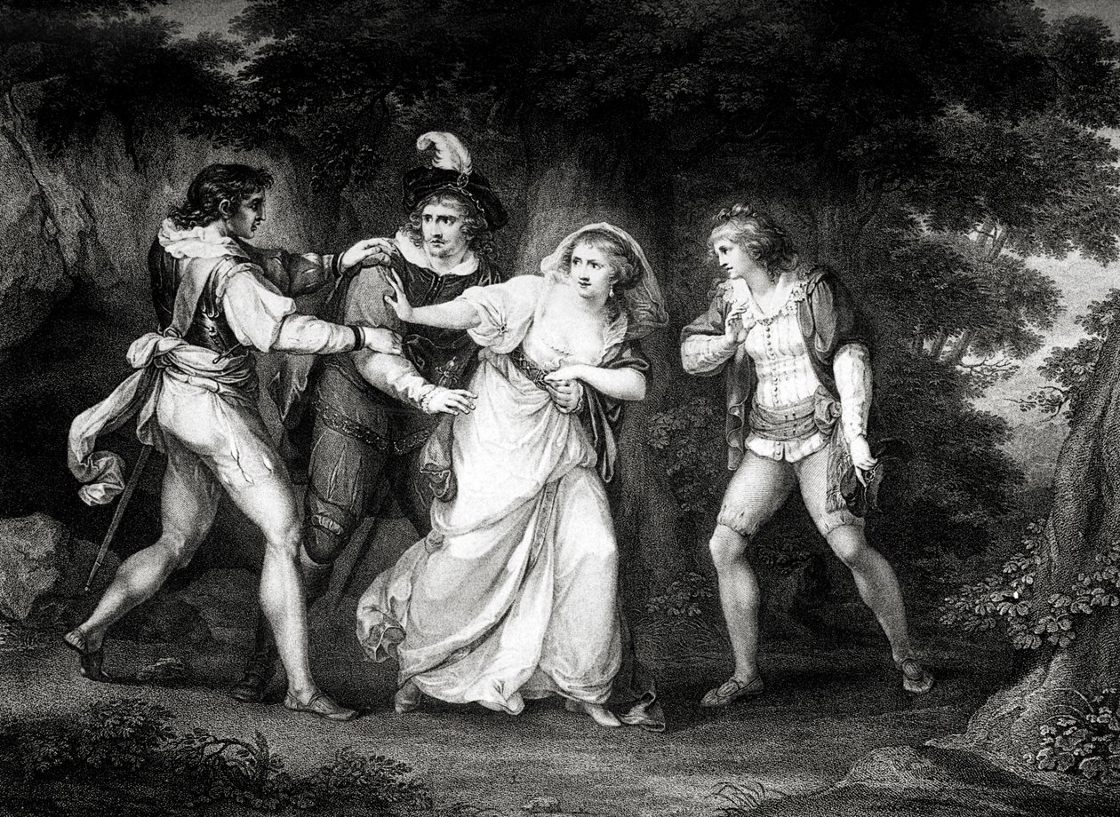 William Shakespeares pjäs av Angelica (after) Kauffman