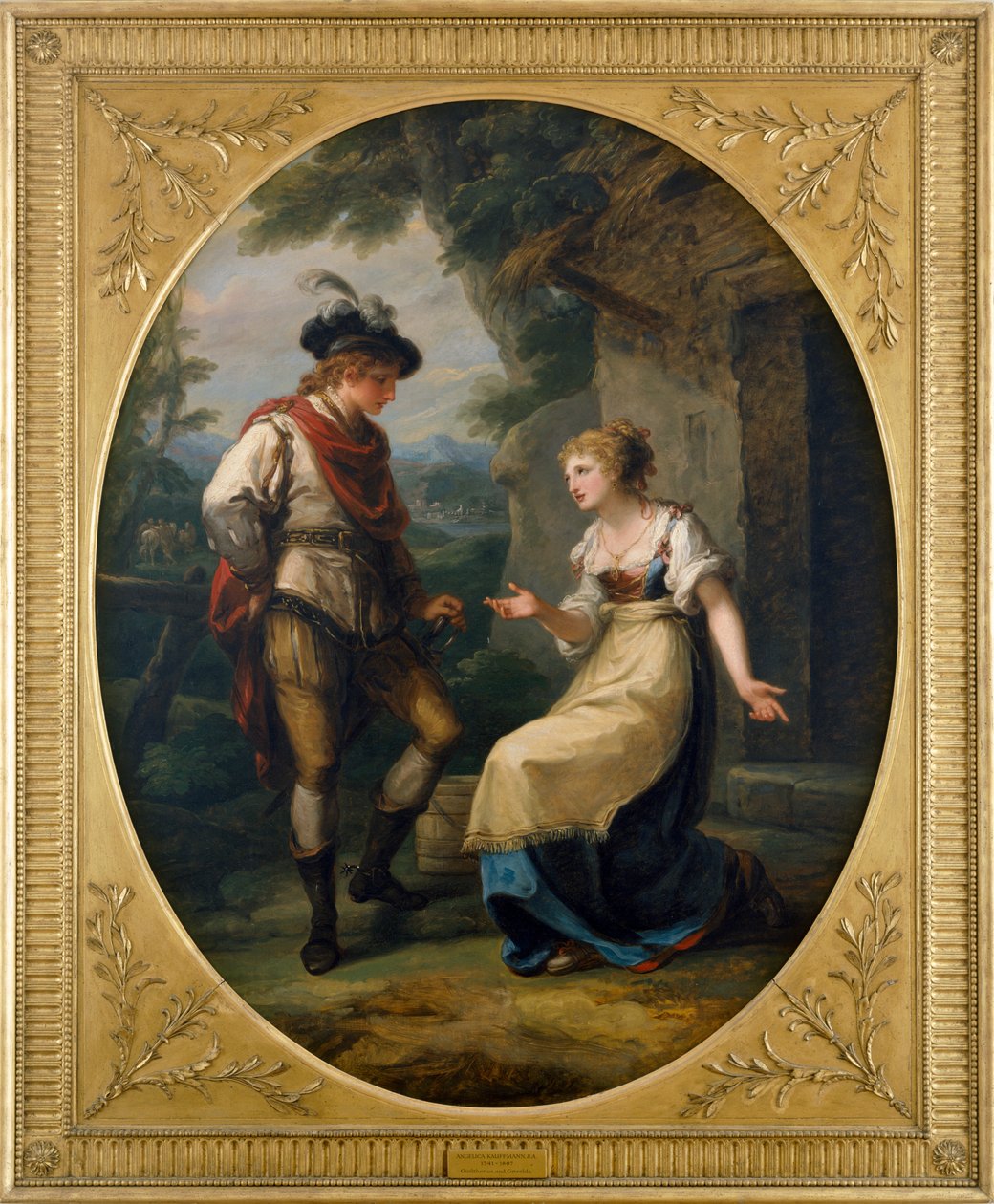 Gualtherius och Griselda (olja på duk) av Angelica Kauffman