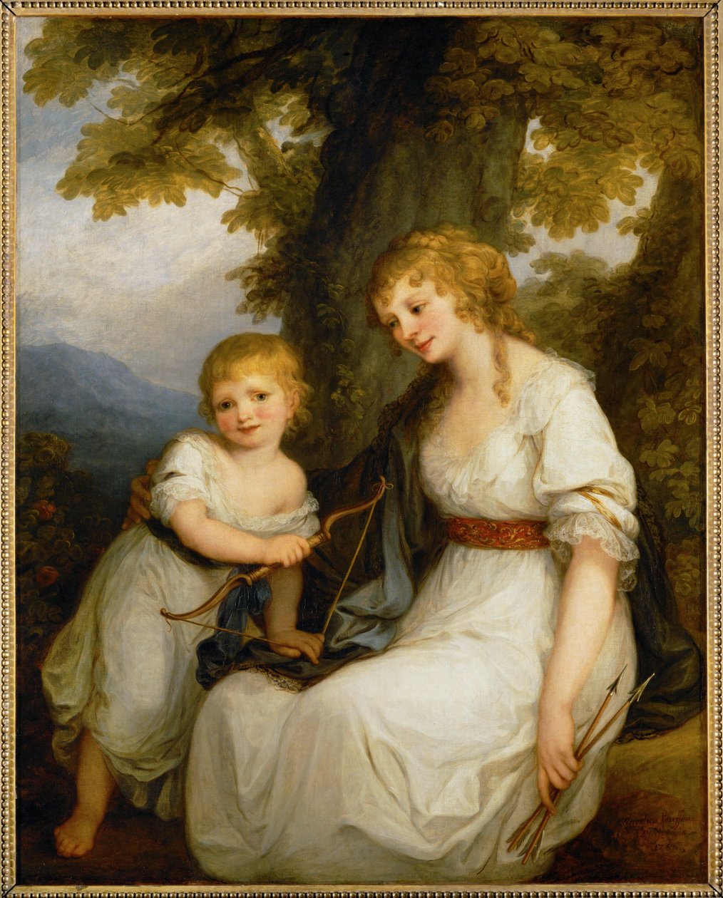 La Baronne de Kruedener et son fils - Baronessan Kruedener och hennes son ... av Angelica Kauffman