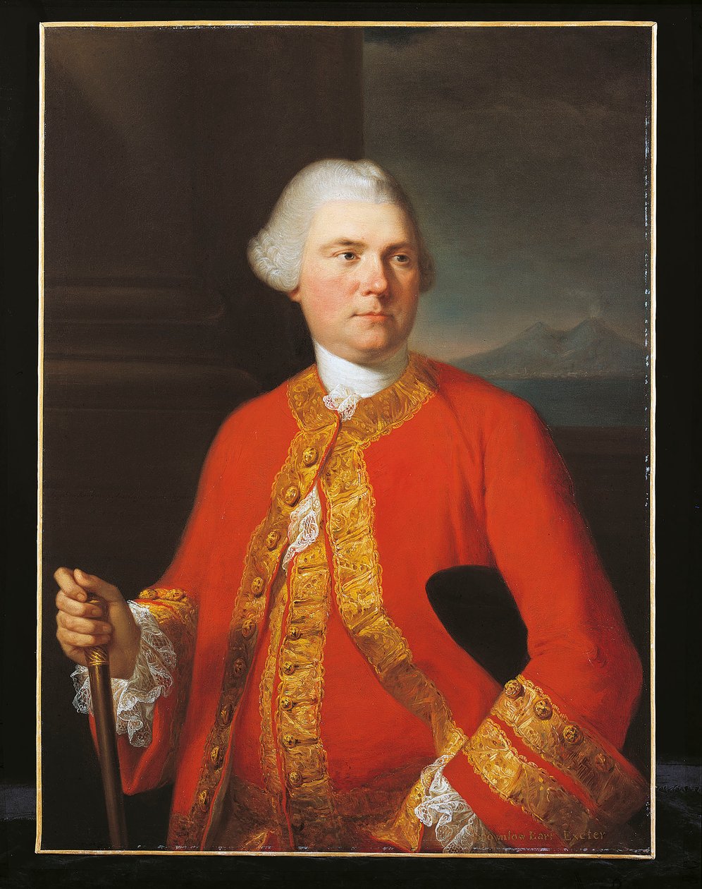 Porträtt av Brownlow, 9:e earlen av Exeter av Angelica Kauffman
