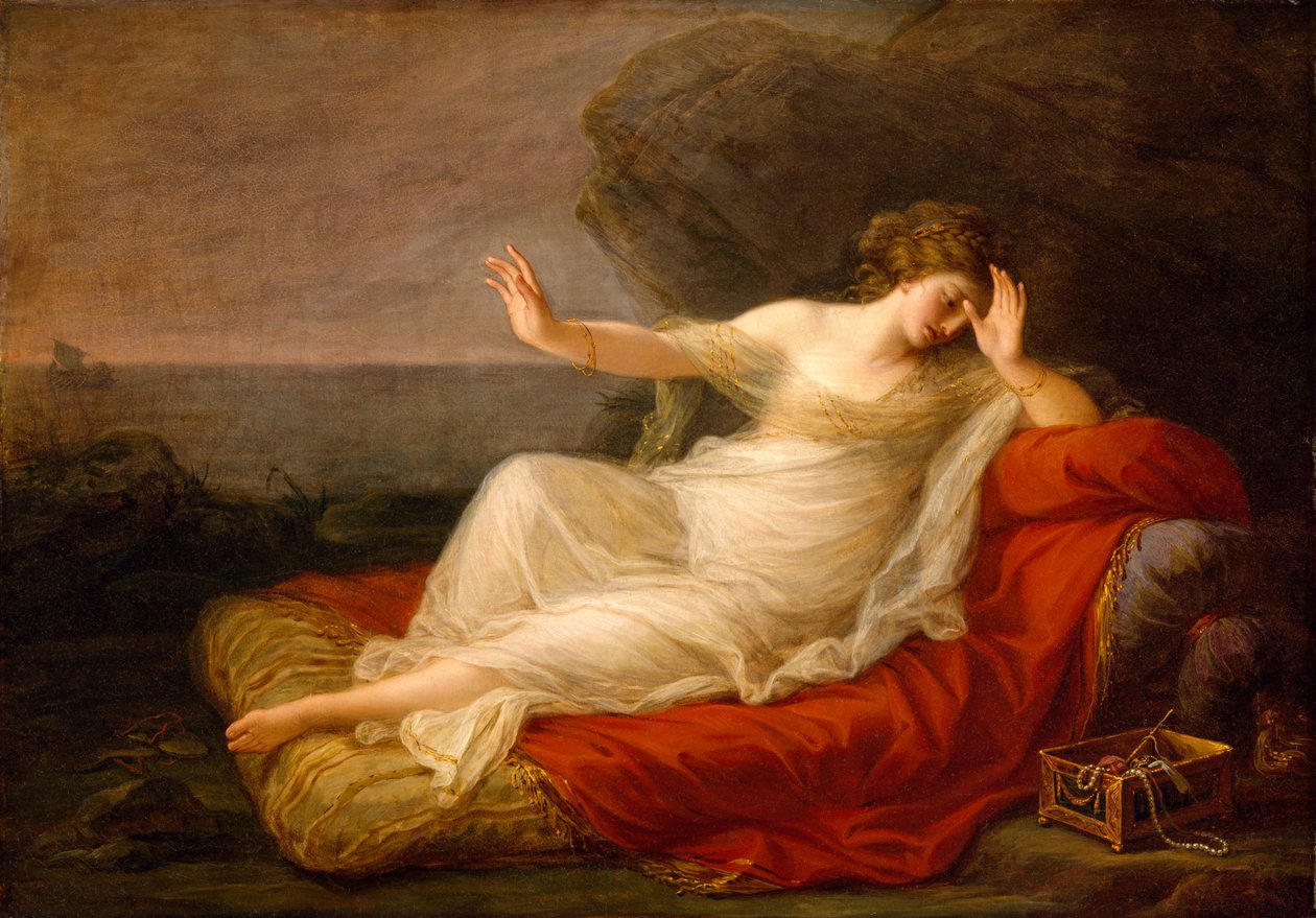 Ariadne övergiven av Theseus på Naxos, 1774 av Angelica Kauffmann